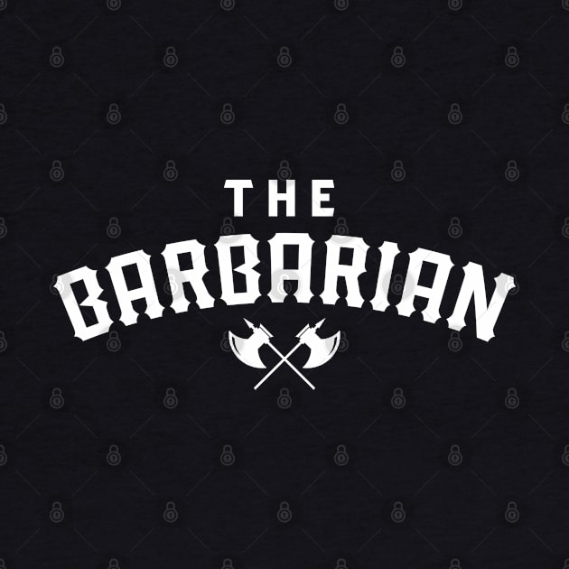 The Barbarian TRPG Character Class by pixeptional